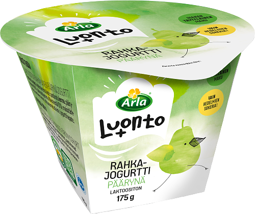 Arla® Luonto+ Päärynärahkajogurtti laktoositon 175 g