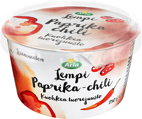 Arla® Lempi Paprika & chili kuohkea tuorejuusto 150 g