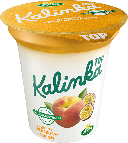 Arla® Kalinka Top Persikka-passionjogurtti vähälaktoosinen 150 g